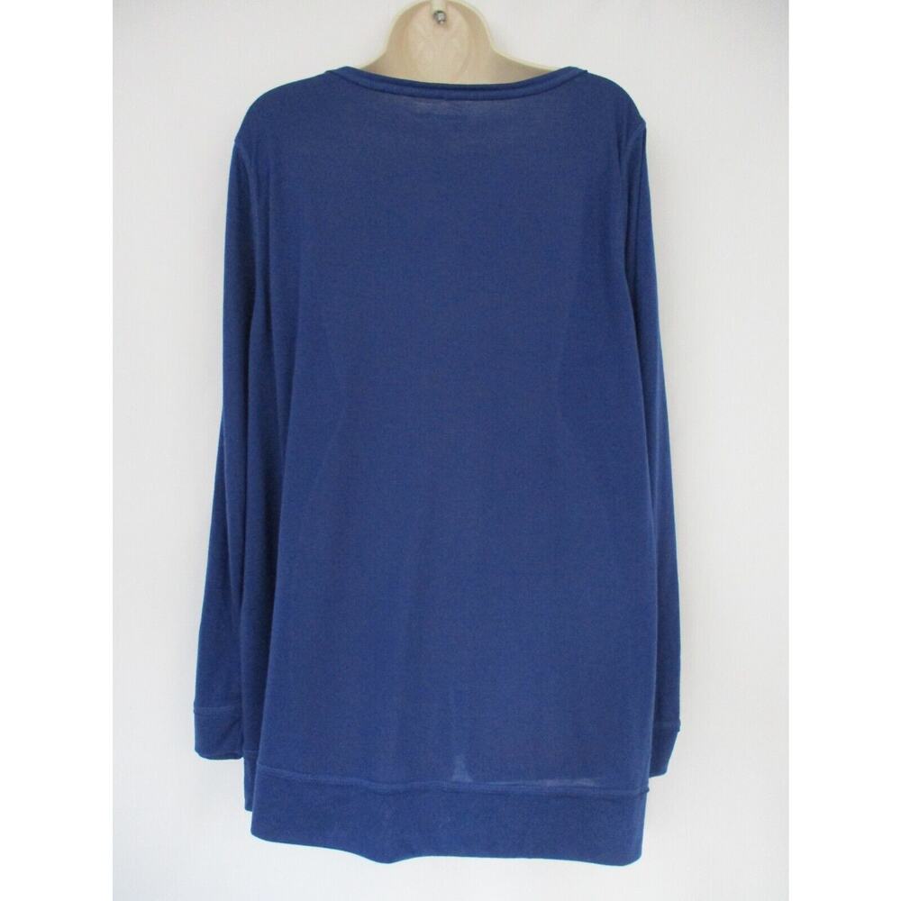 Tommy Hilfiger Sport T-Shirt Womens 2X Logo Spellout Top Long Sleeve Retro Y2K - Picture 4 of 13